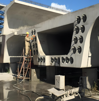 定城镇压浆料施工流程及注意事项